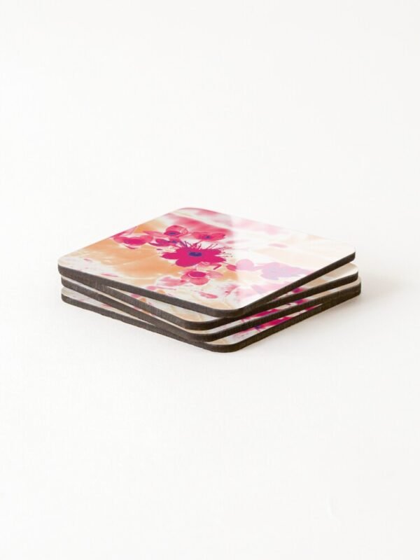 Alternative Hypericum set of 4 coasters in a stack