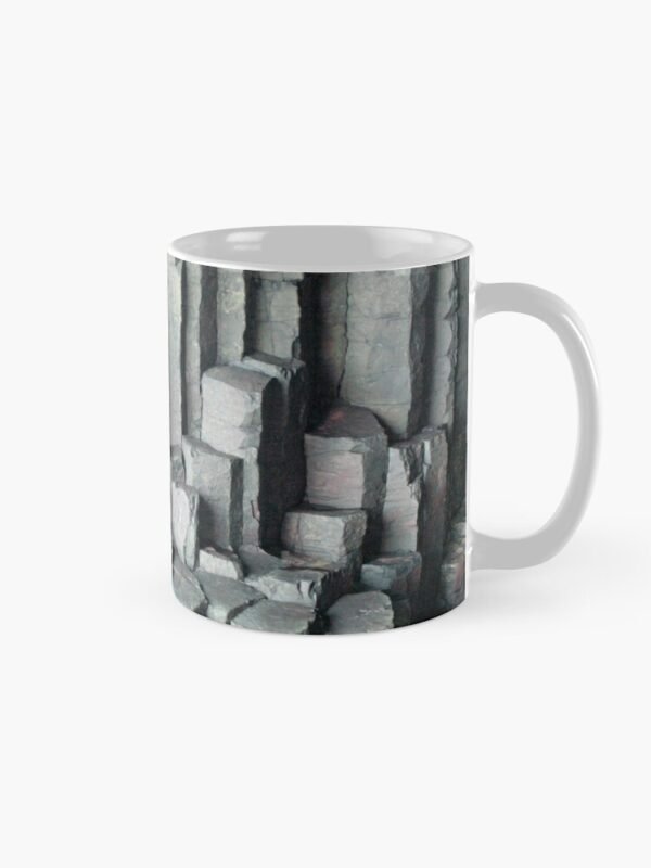Basalt Columns Classic Mug showing the design when the handle is to the right