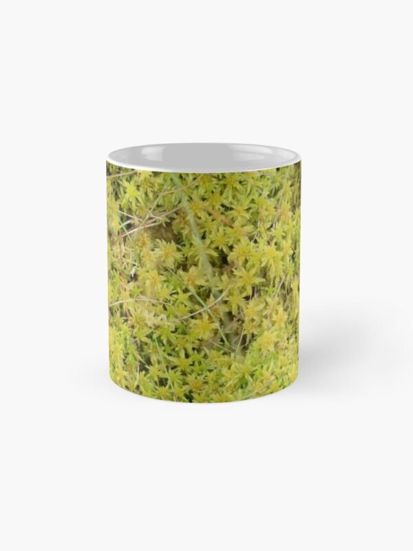A Bed of Sphagnum Moss classic mug - showing the design on the main section of the mug