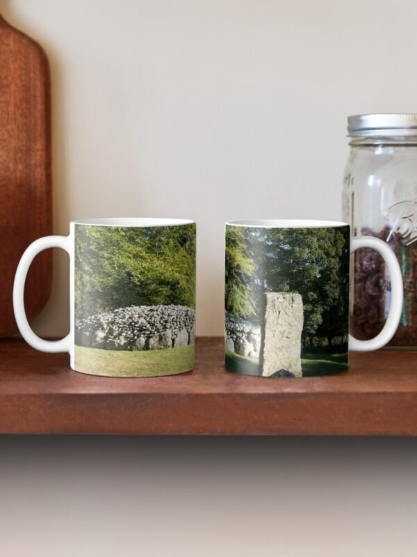 Cairns and Standing Stone Classic Mugs - two mugs sitting side by side on a shelf