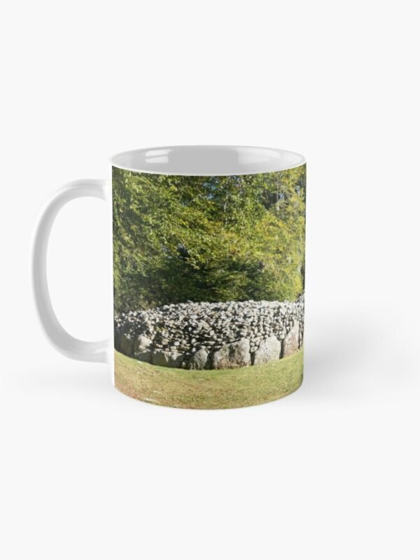 Cairns and Standing Stone Classic Mug showing the design when the handle is to the left