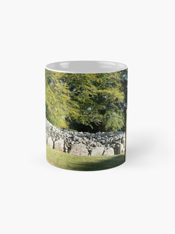 Cairns and Standing Stone Classic Mug showing the design on the face of the mug