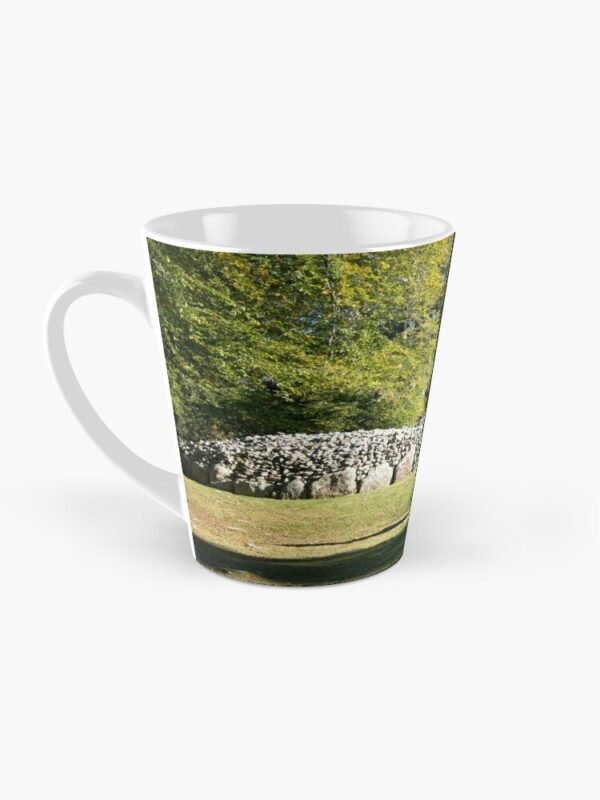 Cairns and Standing Stone Tall Mug showing the design when the handle is to the left