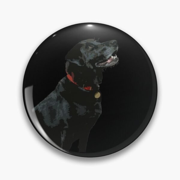 Adoration of a Black Labrador Badge / Pin